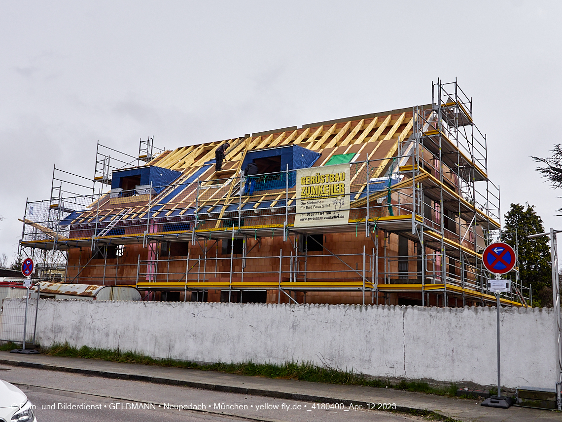 12.04.2023 - Baustelle Niederalmstraße 16 in Neuperlach
